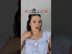 ❌ Brush Styling Mistakes: Messy Sections