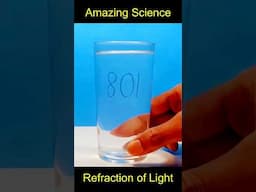 Amazing Science experiment of Water & Light #shorts