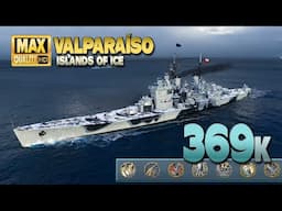Battleship Valparaíso with the second highest damage game ever - World of Warships