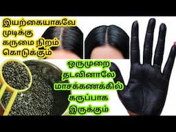 💯மாசகணக்கில முடி🌿கருப்பாவே இருக்கணுமா...இது மாதிரி முடியில் ஒருமுறை ட்ரை செய்ங்க... Instant Hair Dye