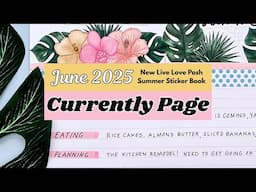 June 2025 Currently Page + Life Update!  Big Happy Planner Plan With Me - Live Love Posh Summer Love