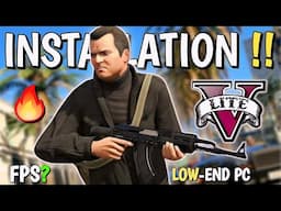 Playing GTA 5 LITE 😍 In My Old PC Without GPU - Graphics, Size, FPS ?(Complete Installation)