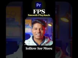 "Struggling to Play Smooth Play back in Premiere pro ⚡⚡