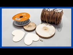 Bee Decor DIY || Wood Slice Bee Decor || Just 1 Easy Craft