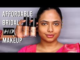 Affordable HD Bridal Makeup/ Summer Bridal Makeup / Sweat Resistant Makeup/ Glass Finish Makeup/