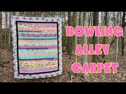 Binding The Bowling Alley Carpet Quilt with Tisha