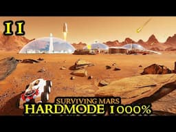 UNDER ATTACK in Surviving Mars HARDMODE 1000% Difficulty || HARDCORE Survival 11