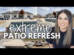 EXTREME PATIO MAKEOVER CLEAN AND REFRESH | HUGE BACKYARD MAKEOVER 2025 | PATIO TRANSFORMATION 2025