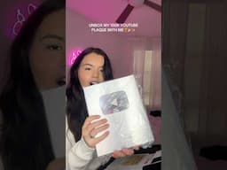UNBOX MY 100K YOUTUBE PLAQUE WITH ME🏆🎉 #youtubeplaque #youtubeplaybutton