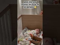 When your son deserves a flipping Oscar for his pretending to still be asleep 😂😂 #fyp #fypシ゚viral