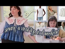 Can I sew THAT viral oversized collar & shirt in one weekend (with 74 pleats)? frux studio blouse