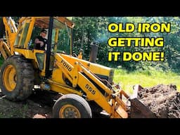 Forest Road Needs Fixed!  Old Loader and Excavator Getting it Done!