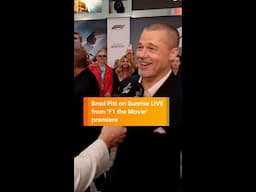 Brad Pitt on Sunrise LIVE from 'F1 the Movie' premiere