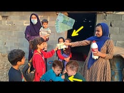 Narges's Effort: Selling Butter and Dough to Villagers to Provide for Four Children