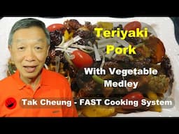 Teriyaki Pork with Delicious Vegetable Combination and Penne Pasta
