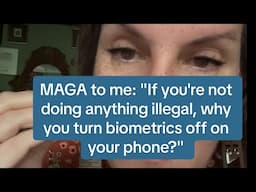 a MAGA asked me why I turn off the biometrics on my phone. Here's my answer.