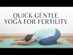 10-minute yoga for fertility | Gentle fertility yoga to feel grounded and calm