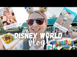 DISNEY WORLD FAMILY VLOG 🌐 epcot holiday crowds, boma, art of animation tour + our friends arrival!✨