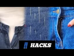 Jeans Hacks and Ideas. Ideas for loose and tight 👖and more.