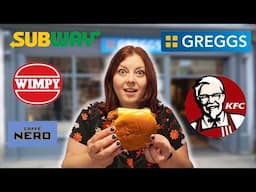🇬🇧 24 Hours Eating ONLY British Fast Food! 🇬🇧