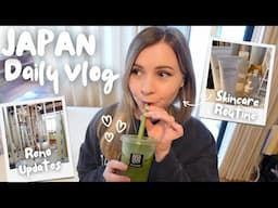 day in my life in japan 🍵💕✨ house reno updates + my skincare routine 🫧