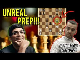 VISHY ANAND CRUSHES NEPO in 17 MOVES!