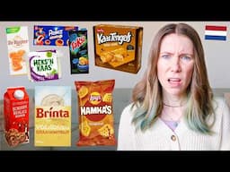 RATING DUTCH FOOD *YOU PICKED FOR US!* 🇳🇱 (americans try dutch snacks)