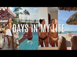 ARUBA VLOG: beach days, dinners, celebrating Mom's 60th !! workouts + more
