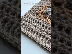 Eclipse Crochet Granny Square Sweater, see linked video 👆 to full tutorial on my channel