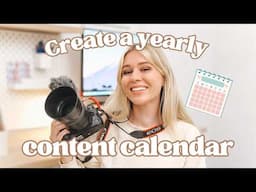 Organise Your Content in 2025 | Tips for Creating a YEARLY Content Calendar 🗓️