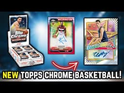 NEW and IMPROVED? 2024-25 Topps Chrome Basketball Hobby Box Review!