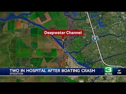 2 injured after boat crash in Stockton, police say
