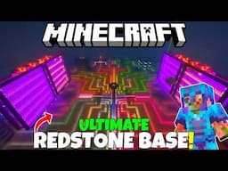 I Built The ULTIMATE REDSTONE BASE In Minecraft! (World Download) Truly Bedrock S6 FINALE