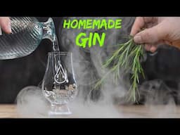 Making A Smoked Rosemary Gin For The BEST Dirty Martini Ever!