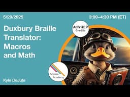 Duxbury Braille Translator: Macros and Math