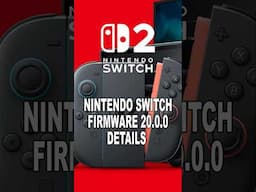 Nintendo Swich Firmware 20.0.0 Update DETAILS RELEASED