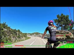 Ultimate Sunshine Indoor Cycling Workout Spain Mont Caro Garmin 4K Video