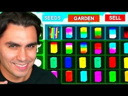 ATUALIZEI A LOJA 1.000 VEZES PRA CONSEGUIR TODAS AS SEMENTES NO GROW A GARDEN