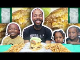 FIVE GUYS 6X6 UNDER 10 MINUTES CHALLENGE @Ayootravv MUKBANG 먹방 EATING SHOW FOOD REVIEW BTS PREP