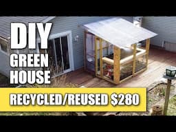 DIY Greenhouse on a Budget with Recycled Reused Materials