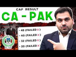 Failed in CAF Result of CA Pakistan?