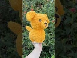 turning my childhood dog into a plushie #goldenretriever #crochetdog