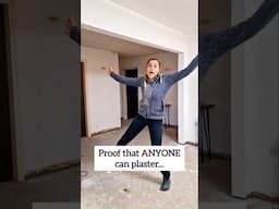Proof that ANYONE can plaster!
