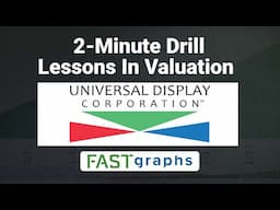 Lessons In Valuation:  2 Minute Drill - Universal Display Corp (OLED) | FAST Graphs