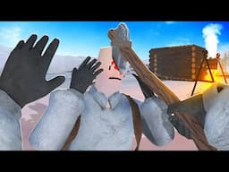Survival Camping in Log Cabin but in VR - Frost Survival