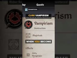 CURE Vampirism FAST & Easy | Oblivion🧛‍♂️