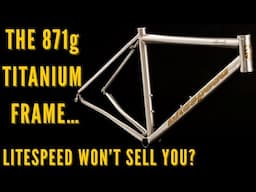 A Titanium Swan Song. Litespeed Ghisallo.