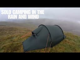 Solo Camping In The Rain And Wind On The Mountains Scotland | Hilleberg Nammatj 2 Wet Camp!