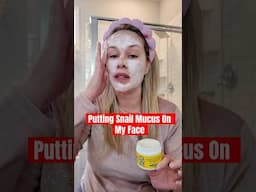 Putting Snail Mucus On My Face #snailmucin #antiaging #asianbeauty #beautysecrets