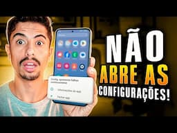 CELULAR NÃO ABRE AS CONFIGURAÇÕES? APRENDA RESOLVER em 2025!